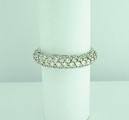 Sterling Silver White CZ Ring-0