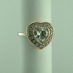 Sterling Silver, CZ Heart ring by Fiorelli-518