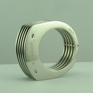 Stainless Steel designer ring by Zoppini-0