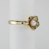 9ct Yellow Gold Freshwater Pearl Flower Design Ring-1194